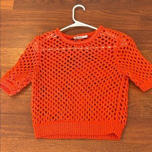 Alexander Wang Bright Orange Knit Top